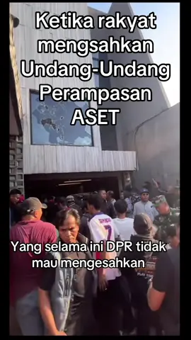 Undang-Undang perampasan aset sudah disahkan.