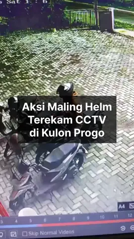 Aksi pencurian helm di minimarket timur POM Derwolo, Pengasih, Kulon Progo, Sabtu (30/8/2025) sekitar pukul 14.25 WIB. Pelaku masih belum diketahui identitasnya. Hmmm maling kok helm 🗿  Video : istimewa  #kulonprogo #kriminal 