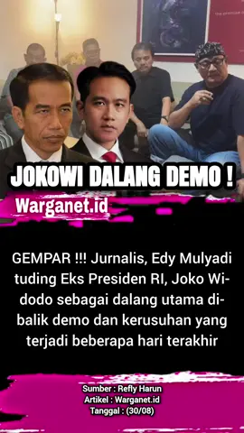 Joko Widodo disebut dalang demo. 30/08 #jokowi #demo #hendropriyono #unjukrasa #rusuh 