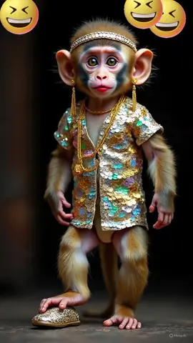 Funny monkey funny dance monkey #fannymonky #monkey #funnyvideos #ai #funnydance 