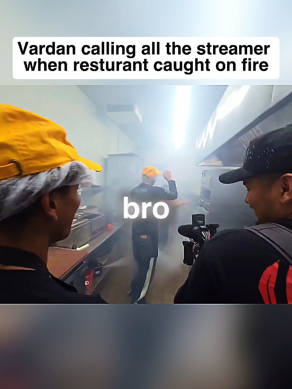 vardan cought streamer when fire cought in restaurant #mrbeast #adinross #fyp #vardan 