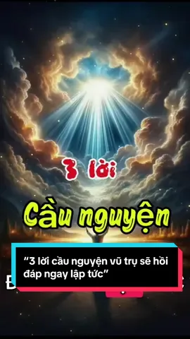 “3 lời cầu nguyện vũ trụ sẽ hồi đáp ngay lập tức”  #caunguyen #tanso #luathapdan #vutru #HiếuThanhLê 
