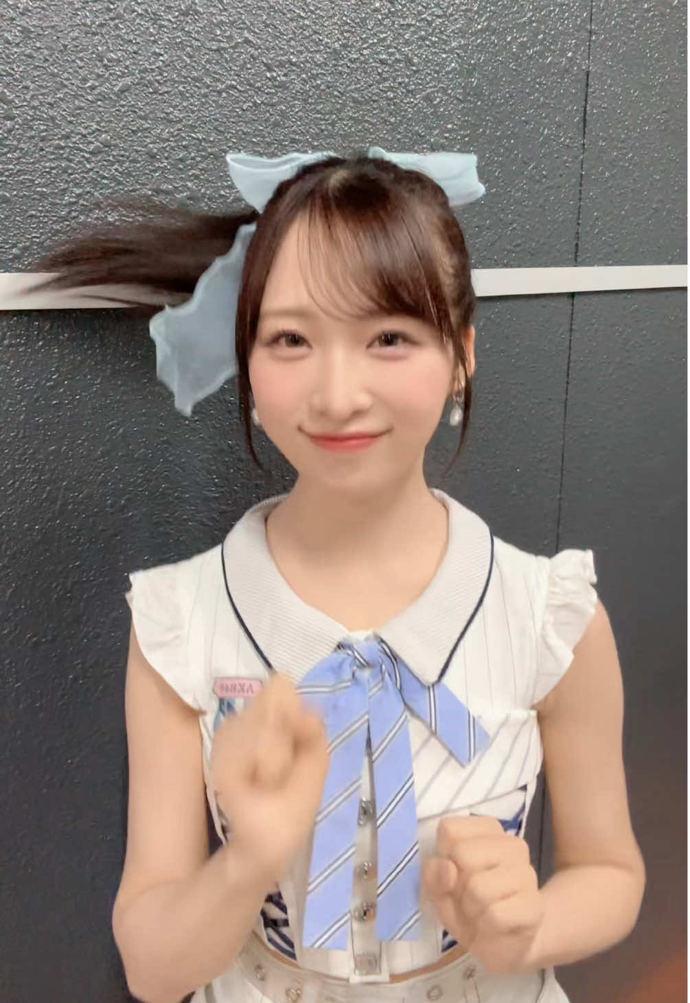 夏にポニーテールしたら 絶対に踊りたくなっちゃう👱🏻‍♀️🫧 ポニーテール好きな人〜！！ #ポニーテールとシュシュ #ポニーテール #akb48  #小栗有以