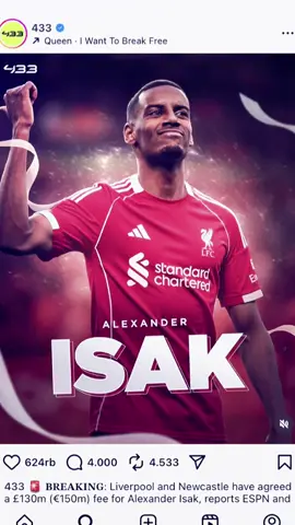 Apakah besok akan ada HERE WE GO kops #liverpool #ynwa🔴🔴🔴 #thereds #alexanderisak 