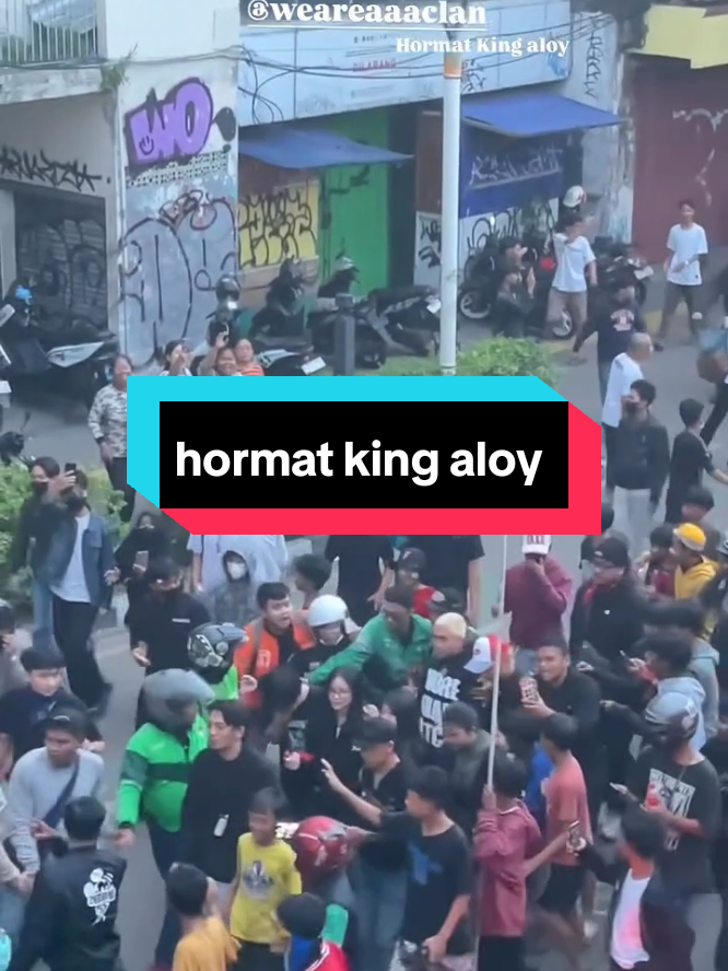 king aloy & nakama a4aclan turun ke jalan @BANG MISTER ALOY @YB #yb #a4aclan #demo 