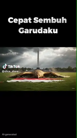 Selama rakyat bersatu, Garuda tidak pernah jatuh🦅🔥  Walaupun saya beretnis Suku Batak, tetap saya turut mendoakan supaya lekas sembuh untuk Indonesia.  📽 : @slice_store  Cepat sembuh Garudaku🦅 #burunggaruda #GarudaIndonesia #AI #lekassembuhindonesiaku 