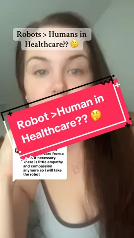 Replying to @Fluffydoodle222  What is your take on this? I don’t feel like it should be a replacement… but I also feel like healthcare can’t be jeopardized because people won’t wake up or are overworked… #healthcareworker #robots #futureofmedicine #GenuineInteractionMatters #compassion 