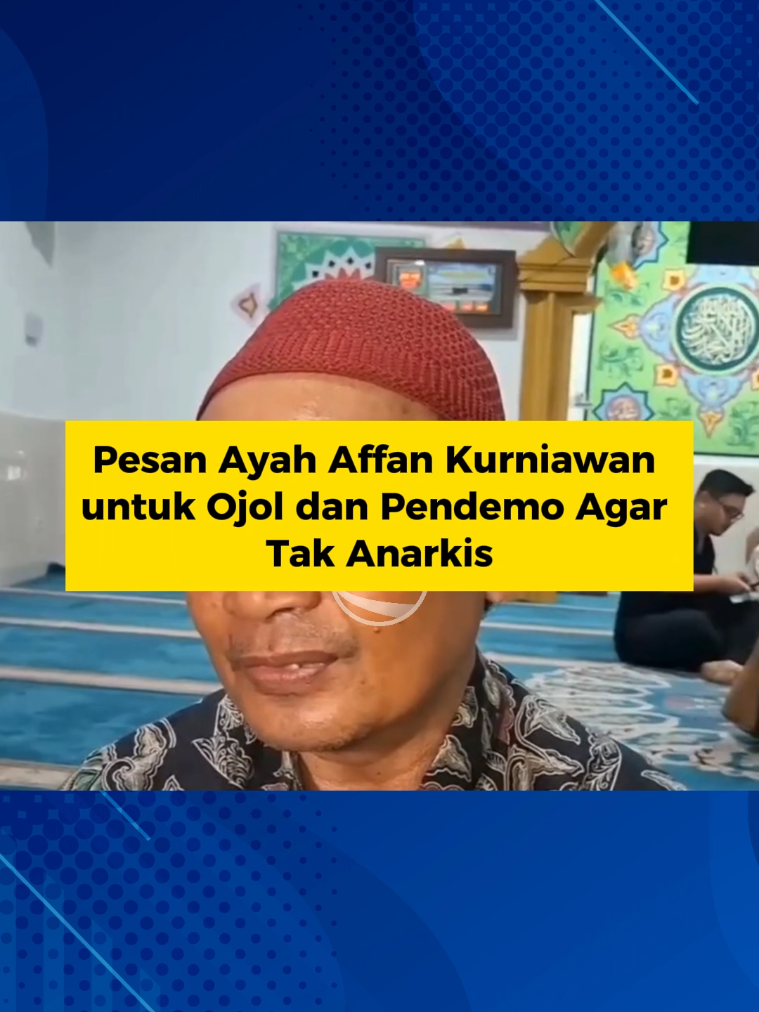 Pesan Ayah Affan Kurniawan untuk Ojol dan Pendemo Agar Tak Anarkis #bitv