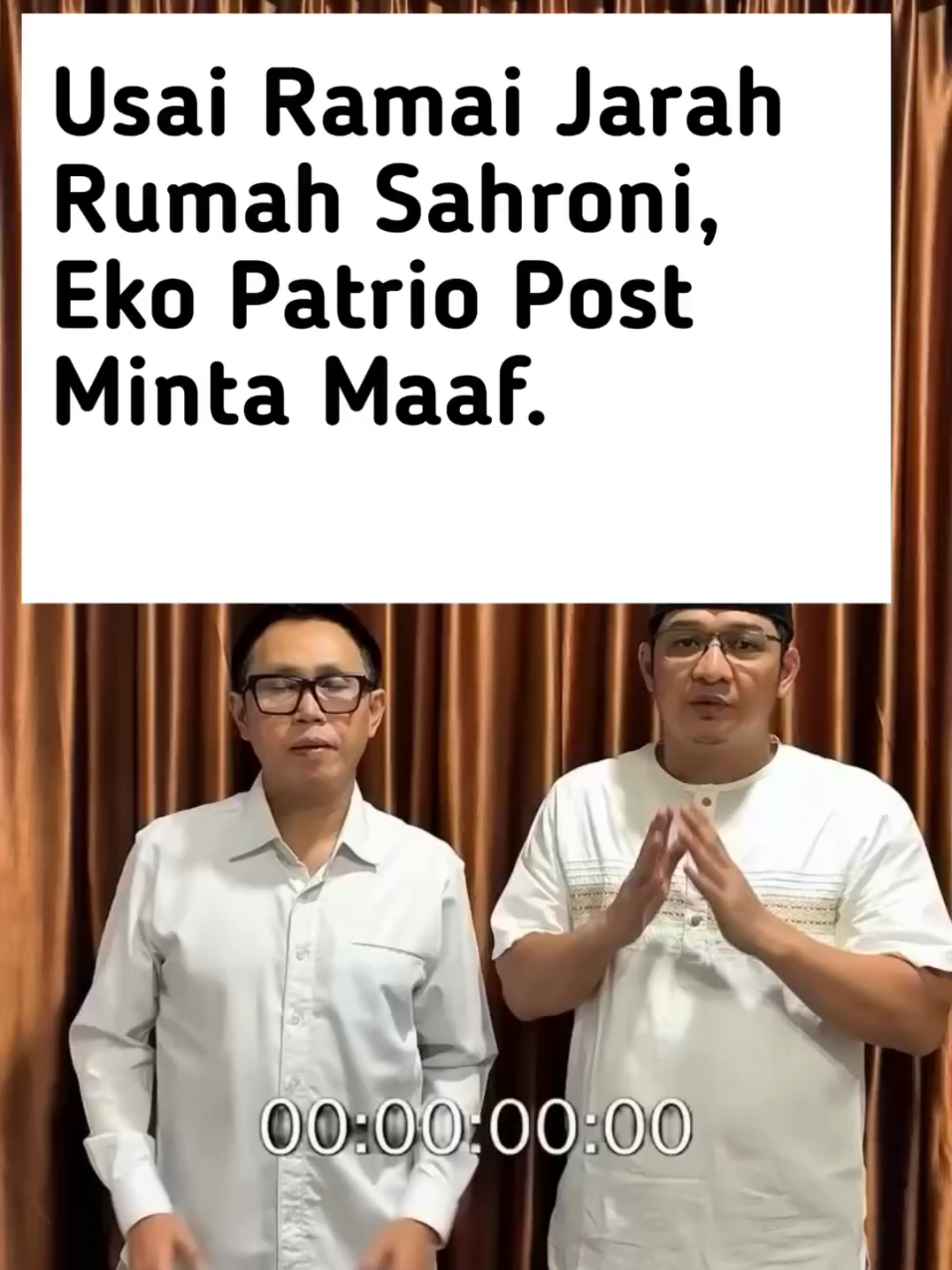 harusnya dari kemarin sih