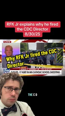 Why did RFK Jr fire the CDC Director? #publichealth #tiktokdoc #LearnOnTikTok 