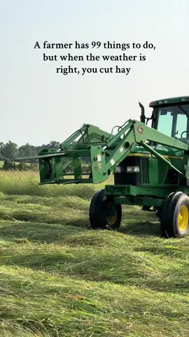 A farmer will put feeding their herd above everything else #millcreekfarmstn #cookevilletennessee #tennessee #foryoupage #highlandcattle #angus #johndeere #hay 