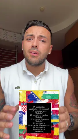 • TOUR DATES Ecco a voi le prime date dei miei concerti a l’estero, a presto vi pubblicherò altre date ancora.  Vi aspetto tutti per sognare insieme ❤️ 