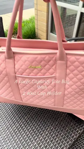 Ladies you need this bag. It so spacious and it has two cup holders inside. #totebag #totebags #totebagaesthetic #workbag #giftsforher 
