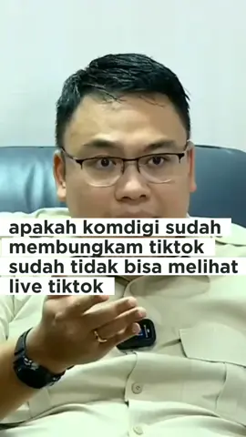 apakah tiktok sudah di bungkam #komdigi #dprviral 