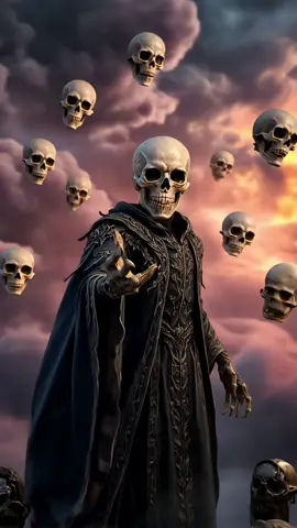 The Reaper Calls from the Mist #DarkFantasy #Reaper #HorrorArt #SkullRealm #CreepyAesthetic   