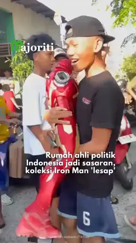Patung Iron Man RM100,000 antara barangan berharga yang hilang dalam insiden rumah Ahmad Sahroni di Jakarta  Klik link ARTIKEL untuk video dan berita penuh  #Majoriti #Indonesia #AhmadSahroni #Jakarta #IronMan 