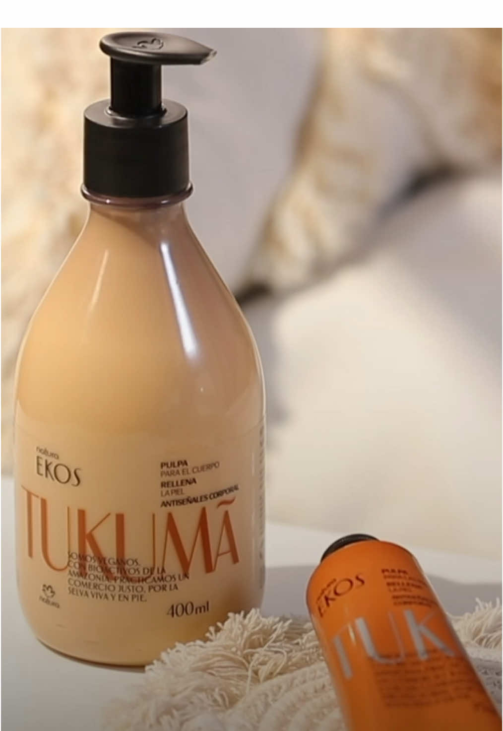 Conecta con tu piel en este ritual antiseñales. Rellena, suaviza y protege con el poder del tukumá amazónico.  #NaturaEkos #Vegano #PielRenovada #RitualAntiseñales