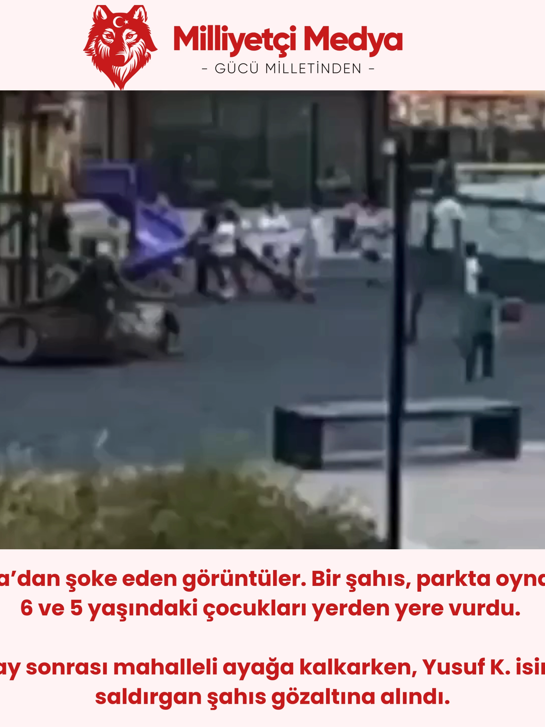 Bursa’da Utanç Verici Olay: 5 ve 6 Yaşındaki Çocuklara Şiddet Bursa’da bir parkta oynayan 5 ve 6 yaşındaki masum çocukların, Yusuf K. isimli bir şahıs tarafından darbedilmesi, toplum vicdanını derinden yaraladı. Görgü tanıklarına göre saldırgan, çocukları yere vurarak şiddet uyguladı. Olayın ardından mahalleli ayağa kalkarken, vatandaşlar böylesi bir saldırıya büyük tepki gösterdi. Çocuklara yönelik şiddet karşısında duyarsız kalmayan mahalleli, saldırganın üzerine yürüdü. Polis ekipleri saldırgan Yusuf K.’yı gözaltına alarak karakola götürdü. Bu olay, çocukların kamusal alanlarda dahi güvenliklerinin sağlanamadığını bir kez daha gözler önüne sererken, “çocuklara şiddete karşı caydırıcı cezaların artırılması” çağrılarını da yeniden gündeme taşıdı.