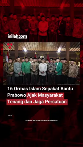 Presiden Prabowo Subianto menggelar pertemuan dengan 16 organisasi masyarakat (ormas) Islam di kediamannya di Hambalang, Jawa Barat, pada Sabtu, 30 Agustus 2025. Acara tersebut dihadiri oleh para ketua umum dan sekretaris jenderal dari masing-masing ormas yang diundang. Dalam pertemuan itu, disepakati komitmen bersama untuk bekerja sama dalam meredakan situasi serta mengajak masyarakat menjaga ketenangan dan stabilitas di tengah kondisi yang sedang berlangsung. #InilahNews #OrmasIslam #Inilahcom #titiktengah #titikcerah 