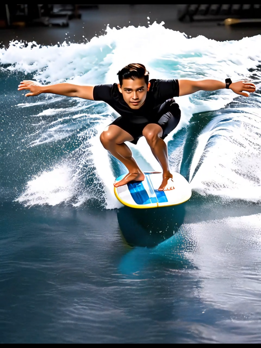 surfer Ai,sunrise, Ai, Ai le k k garaudai chha #trendingAi #surfer #viralAi #trendingAi #viraleffect