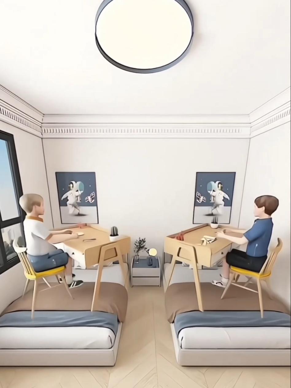Smart Design That Turns Every Small Room Into a Luxury Apartment #roommakeover #Home #bedroom #foryoupage 