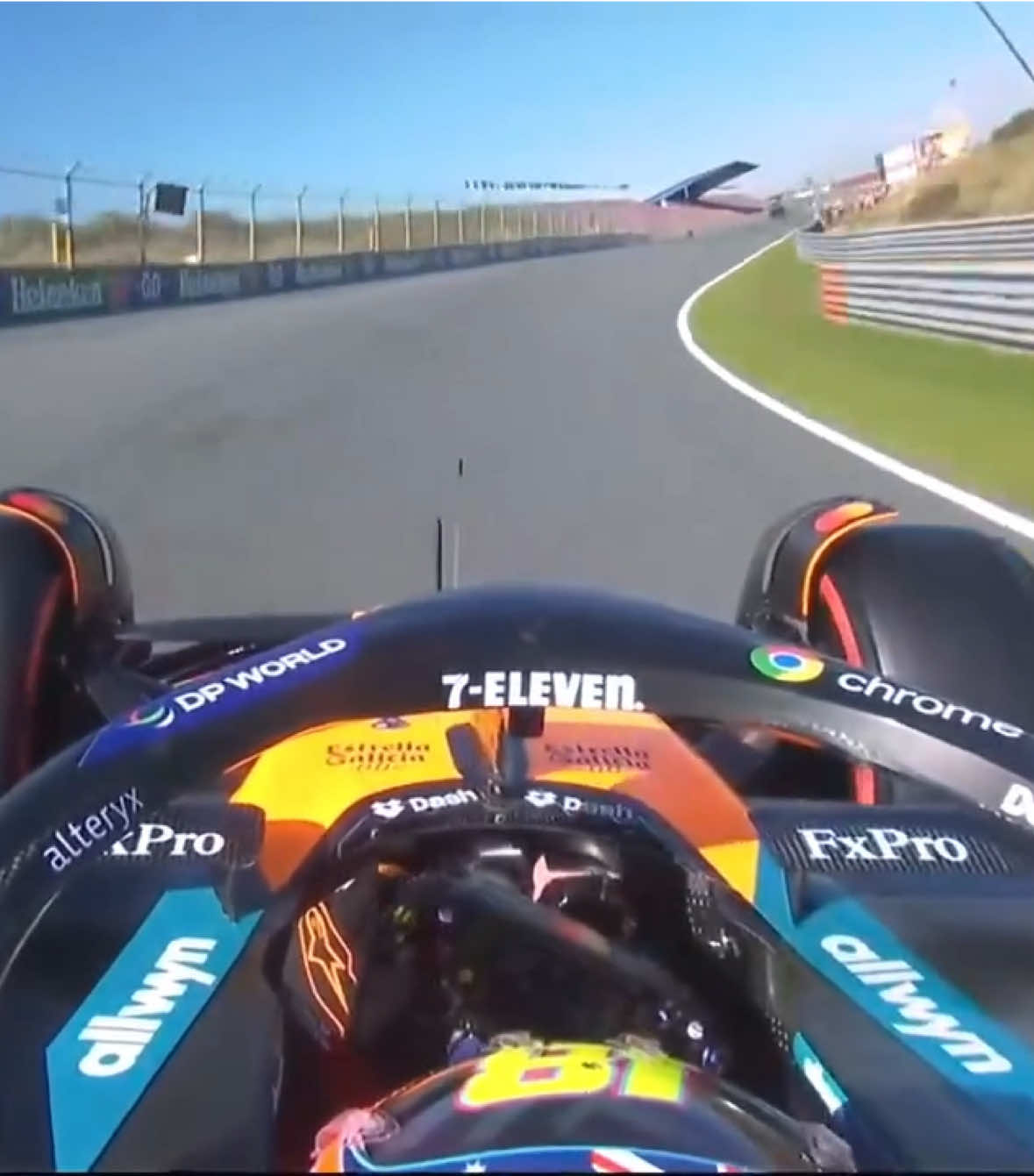full on board footage of piastri’s pole position lap! *disclaimer* The actions in this video are performed by professionals. Do not attempt. #oscarpiastri #op81 #mclaren #f1 #wdc #zandvoort #dutchgp #pole #qualifying 