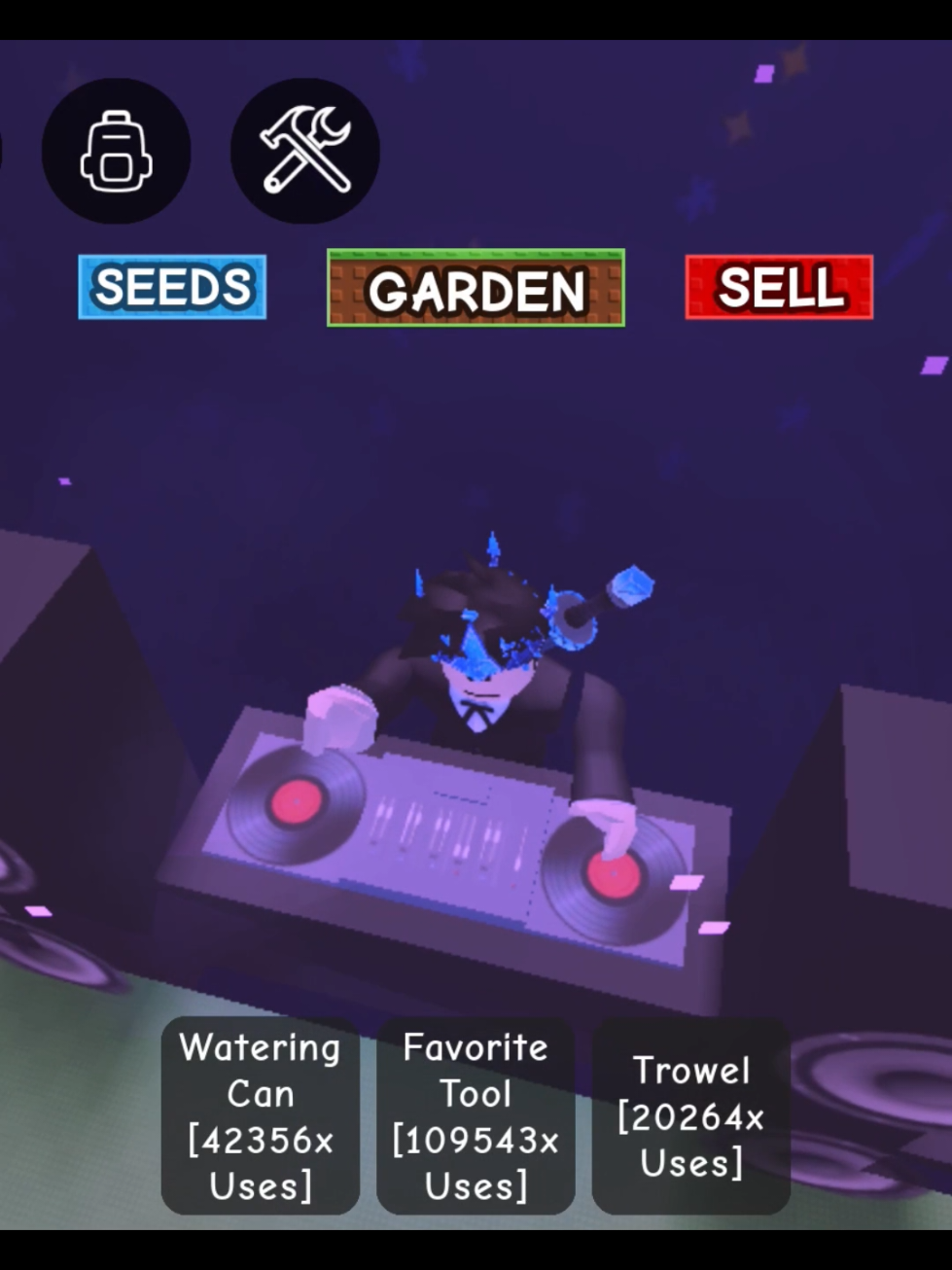 day 1 jadi tukang dj di gag😭 #roblox #growagarden #robloxindonesia #gag #fairyevent #fairyevents #fairy #updategag 