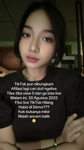 Fitur Live Tiktok Hilang 😭😭😭 ada yang sama gak?? #livetiktok #demo