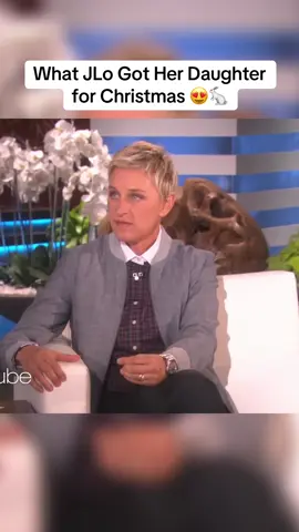 What JLo Got Her Daughter for Christmas 😍🐇#jlo #ellenshow #bunny #fyp 
