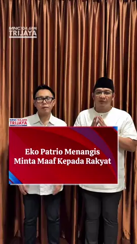 Eko Patrio menangis #fyp #dpr #pasha #sahroni 