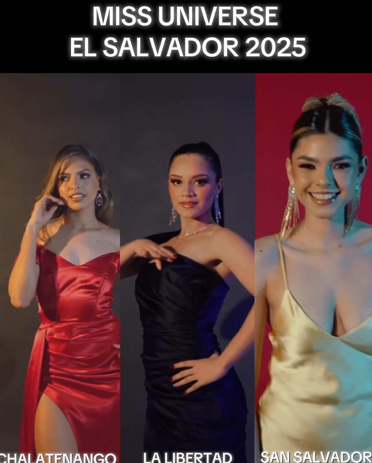 ¡Ya conocemos a 3 de 14 candidatas rumbo a #MissUniverse #ElSalvador 2025! 