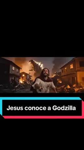 Jesús vs godzilla #experienciastudio #godzilla #jesus #tiktokscenestealercontest 