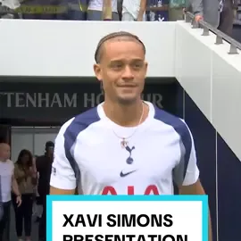 Xavi Simmons presentation at Tottenham Hotspurs stadium 🤩