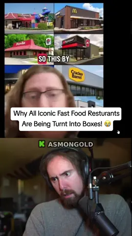 Why Are Fast Food Resturants Being Turnt Into Boxes? 😭 #asmongold #asmon #zackrawrr #asmongoldclips #asmongoldclip #twitch #livestream #fyp #mcdonalds #pizzahut #crackerbarrel #fastfood