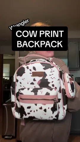 Women’s wrangler backpack cow print #cowprint #backpack #handbags #tiktokshoplabordaysale #backpacks 