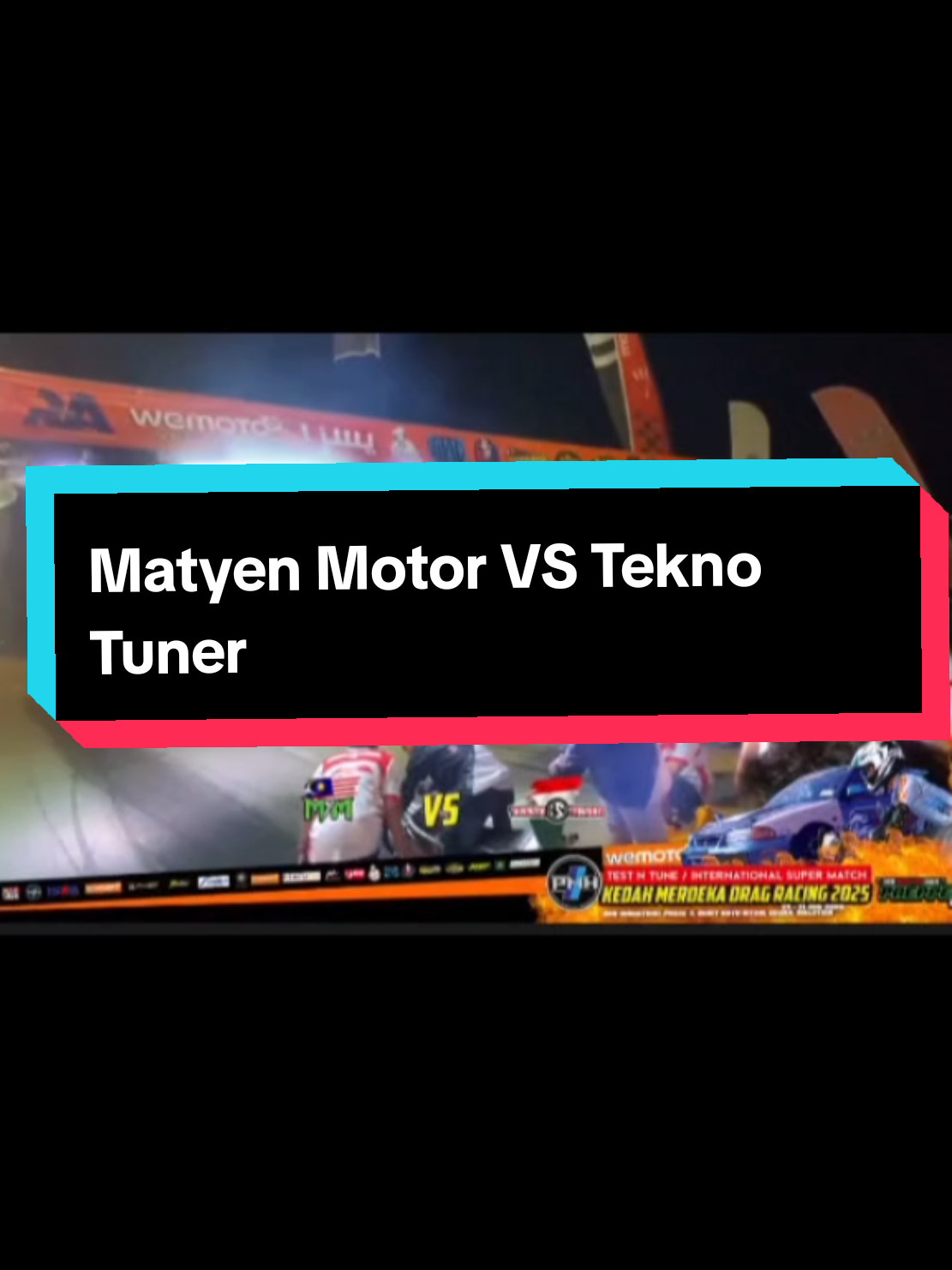 Merdeka Drag Racing 2025  Matyen Motor VS Tekno Tuner Malaysia Win🔥 #muscmotorsport #matyenmotor  #teknotuner #dragbike #dragofficial88 