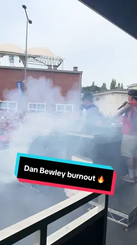 Dan Bewley providing the burnout today in the Monster Energy Rig 🔥  #SpeedwayGP #WroclawSGP #bike #racing #Motorsport #motorcycle 