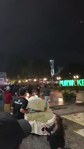 Situasi Demo Purwokerto Terkini #purwokerto #Demo #viralvideo #DPR #prayforindonesia 