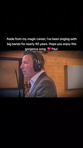 Recording Session of On Days Like These. (Not final take.) Singing is my other 'art' passion aside from magic. #singer #vocalist #songs #mattmonro #PaulGordon 
