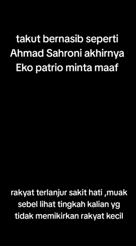 #permintaan maaf Eko patrio