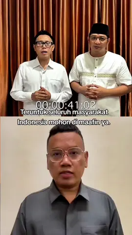 Pernyataan minta maaf Eko Patrio dan Uya Kuya, mohon di maafin ya bapak ibu Adi adik sekalian...