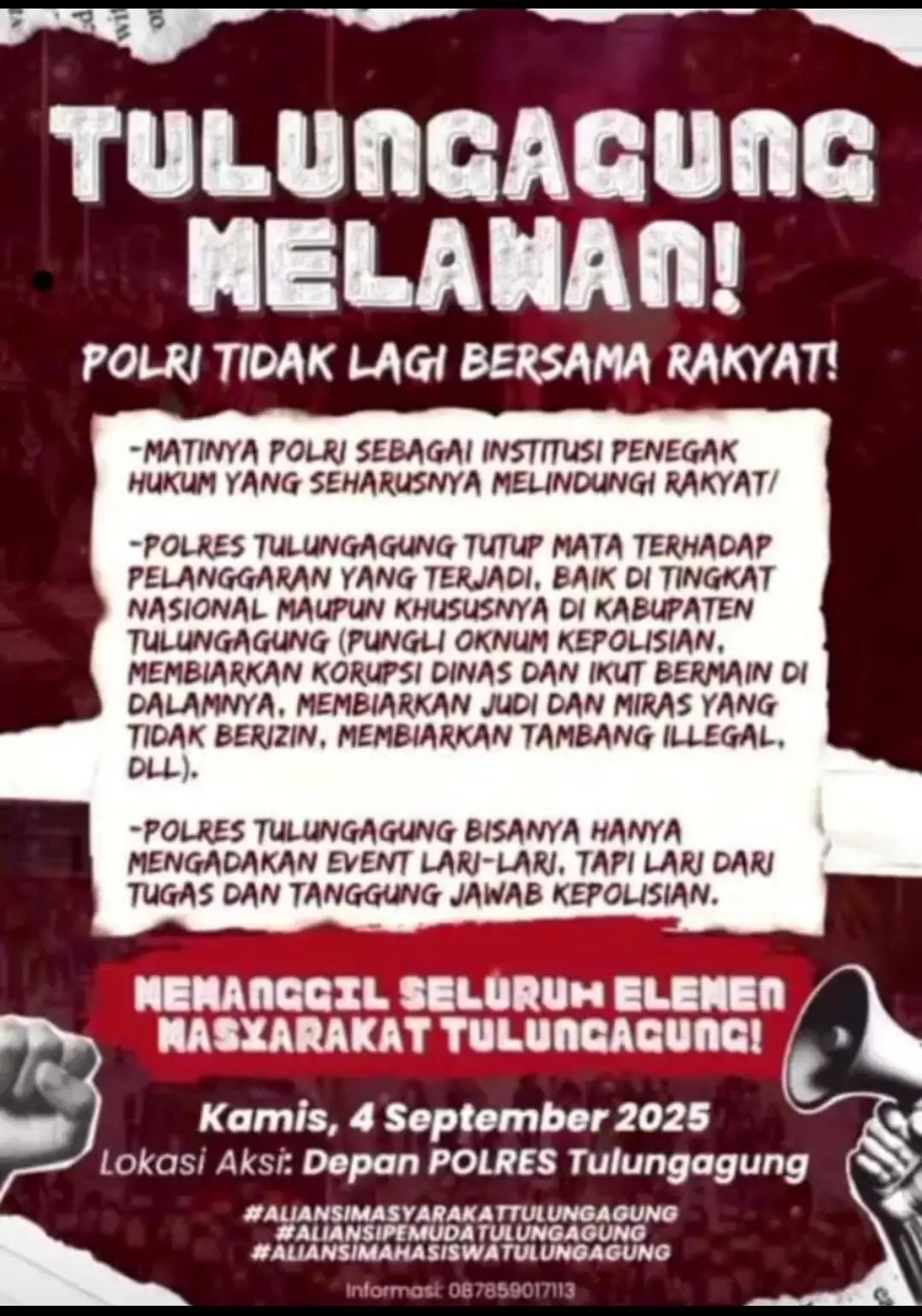 wayahe #demotulungagung #tulungagung24jam #tulungagung #aliansitulungagung 