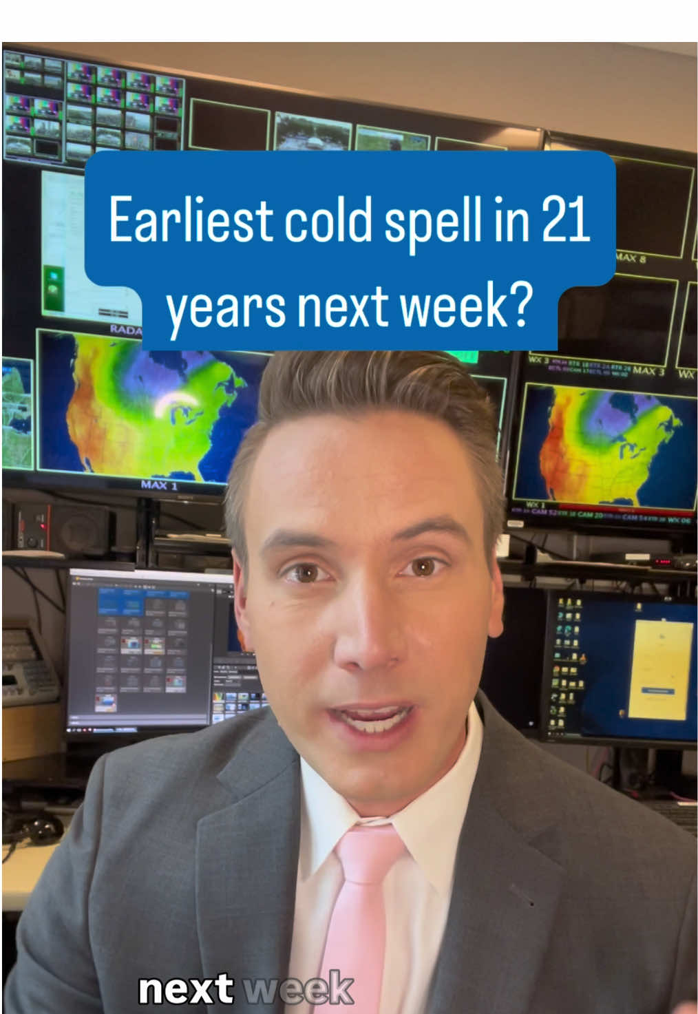Some October-air may arrive into Chicago the middle of next week. We haven’t had this cold of air this early in a season since 2004 🥶  #fall #september #weather 