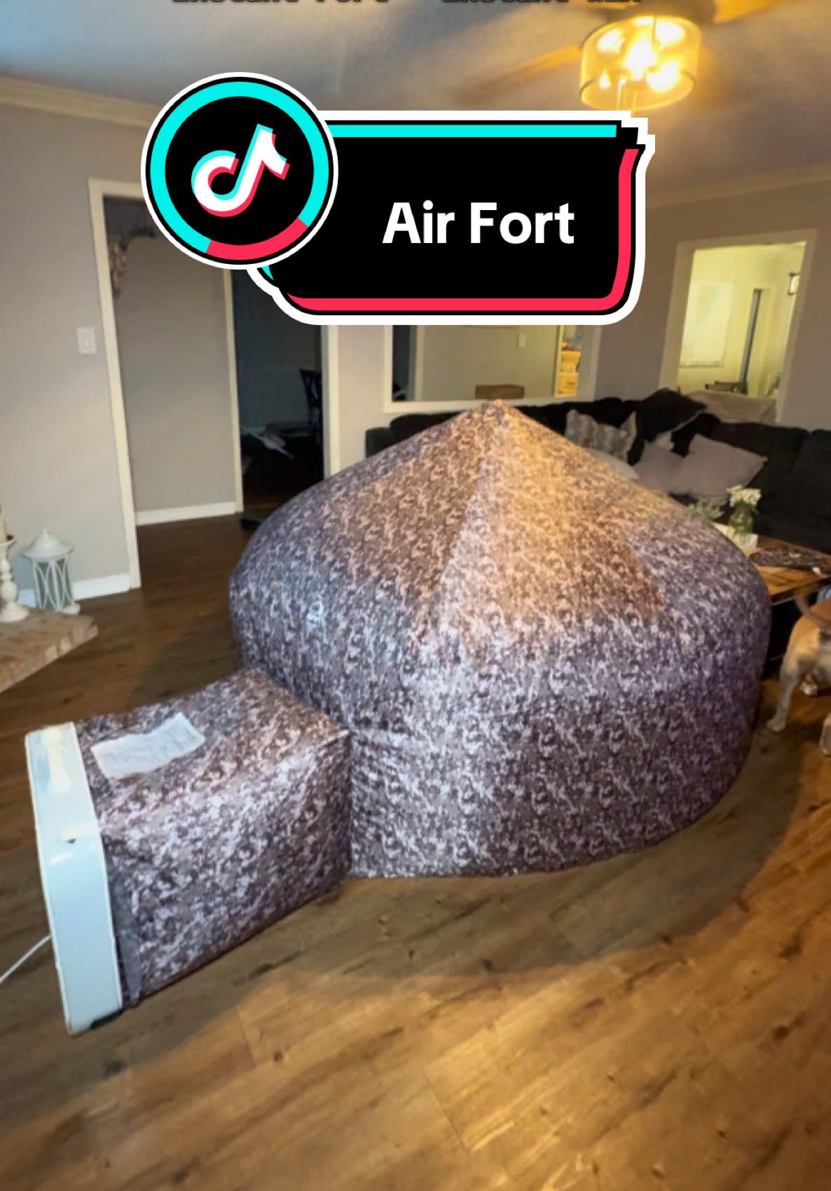 When I say this air airport saved my afternoon I mean it no set up drama no mess and my boys played four hours. Highly recommend the chemo version if your kids are a little adventures like mine. #airfort #kidsgiftideas #kidsgifts #noscreentime 
