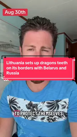Lithuania sets up dragons teeth on its borders with Belarus and Russia 