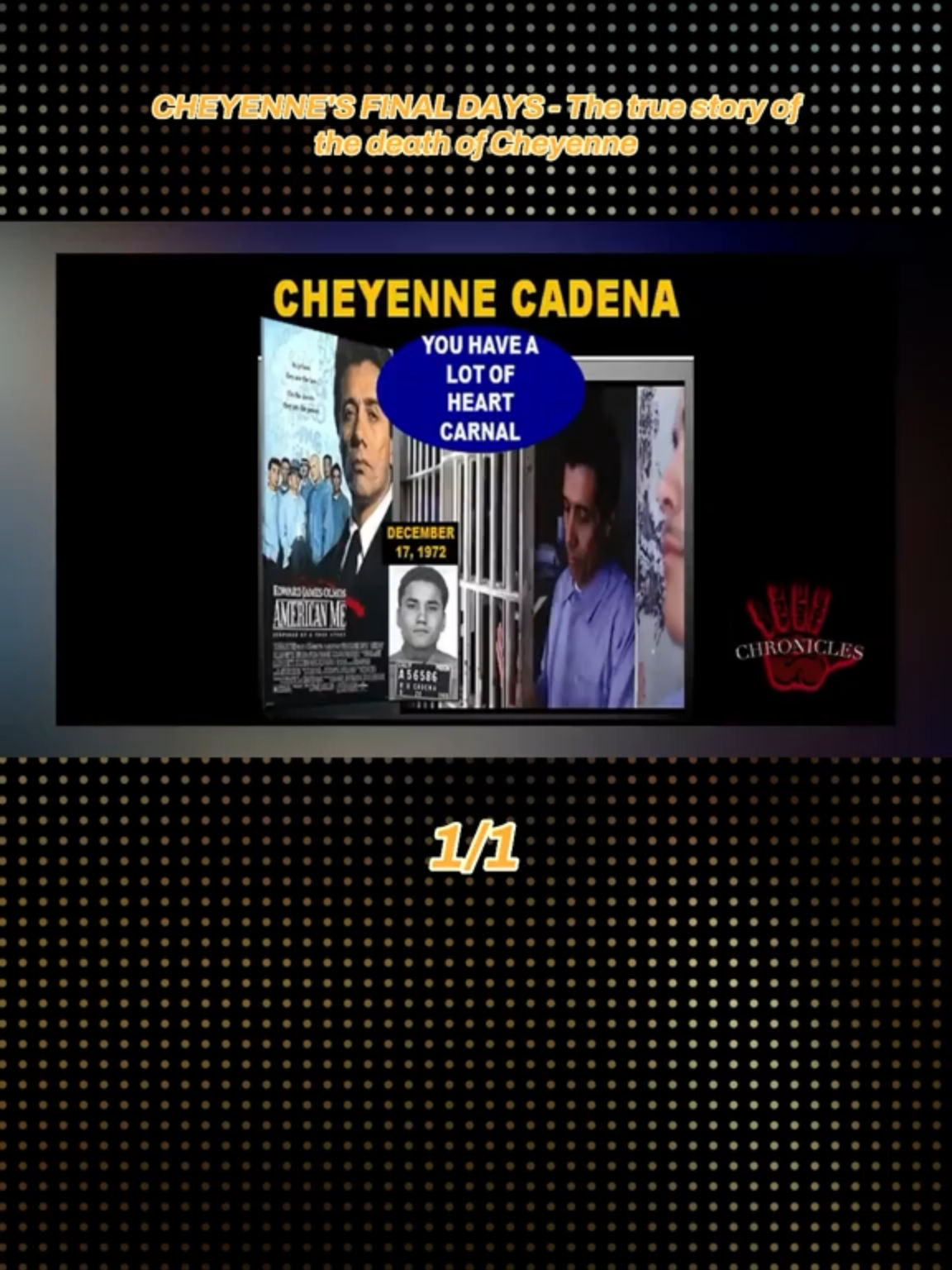 CHEYENNE'S FINAL DAYS - The true story of the death of Cheyenne #prison #cali #MAFIA #tattoos