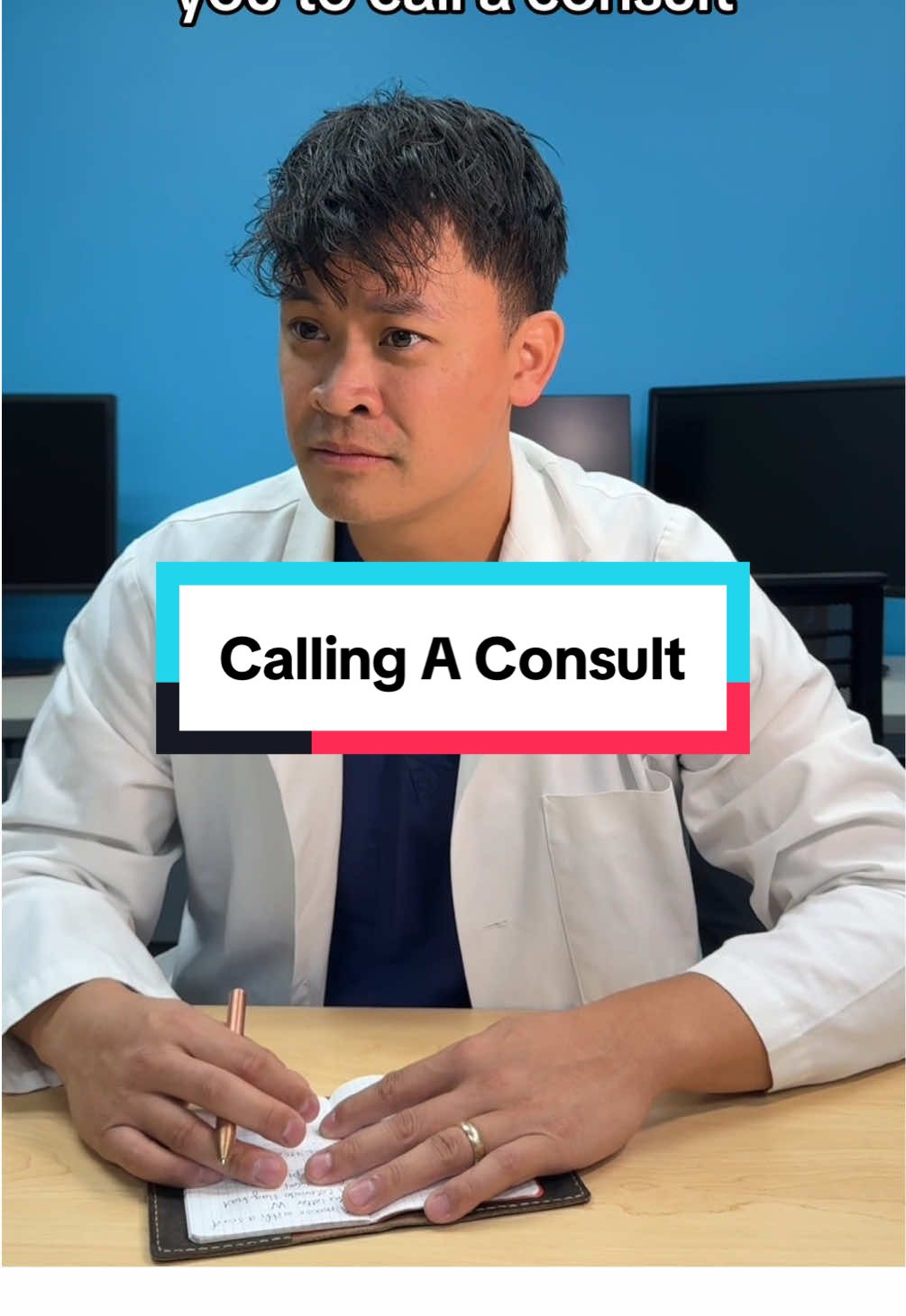 “Just wanted to loop you in”. It’s easy to rat out your attending… just not always when they’re sitting next to you 😅#creatorsearchinsights #medstudent #medschool #clinicalrotations #clerkship 