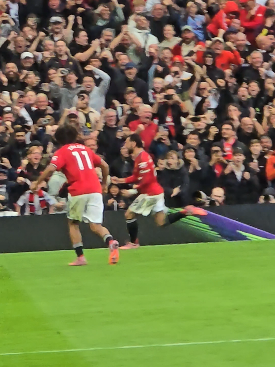 Bruno's penalty vs Burnley - view from the Stretford End #mufc #manchesterunited #brunofernandes 