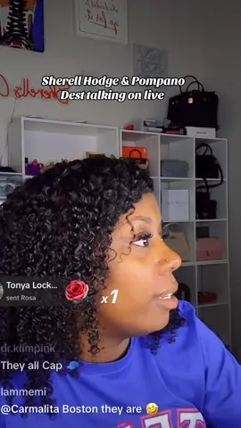 Pompano Dest n Sherell was on live talking having full blown conversations.. but I’m not sure who playing Chess ♟️ 😅😂  # @The Sherell Hodge 
