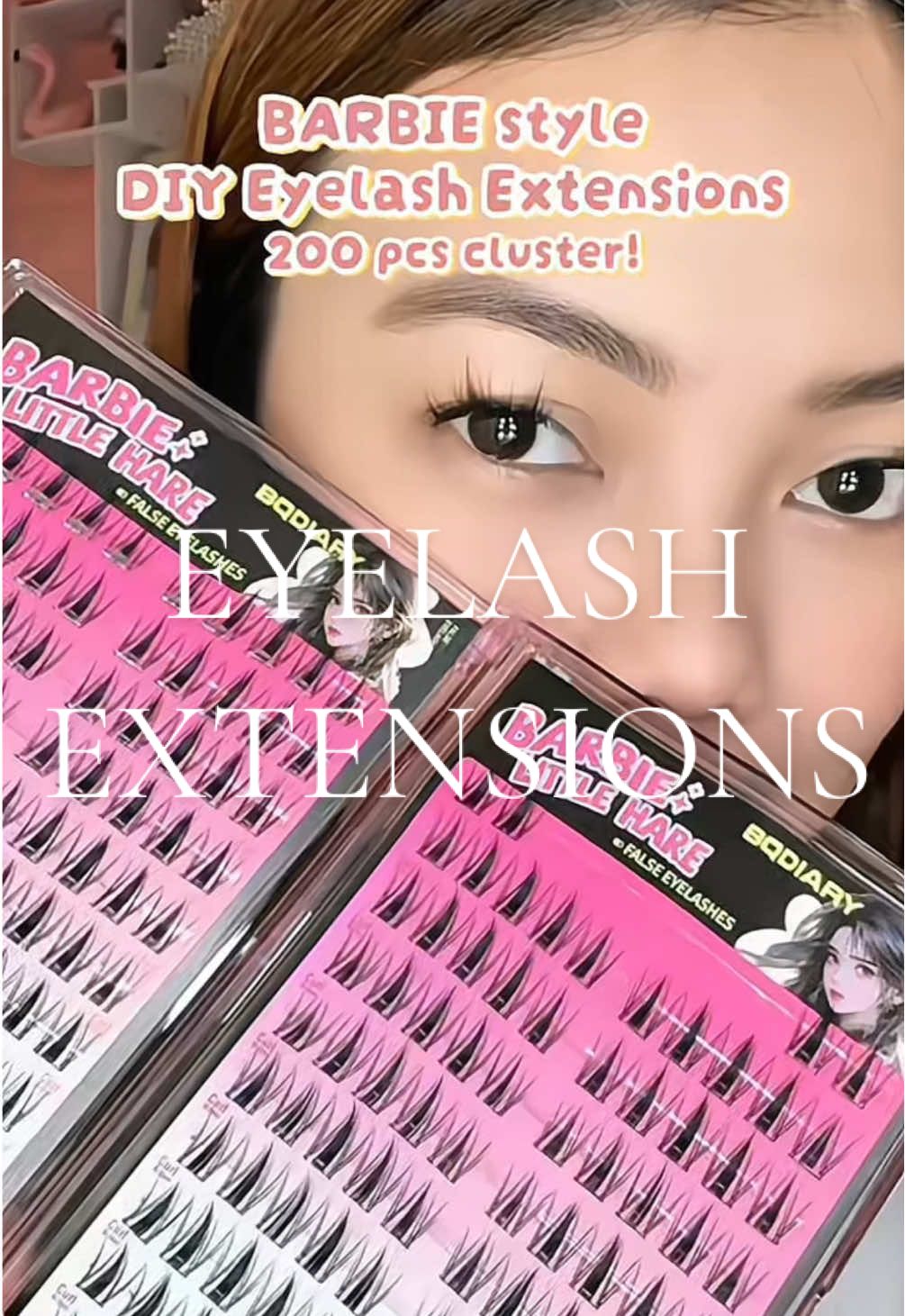 bagong style naman 🩷✨ #diyeyelashextensions #eyelashextensions #gluefreeeyelashes #beginnerfriendlyeyelashes #fyp 